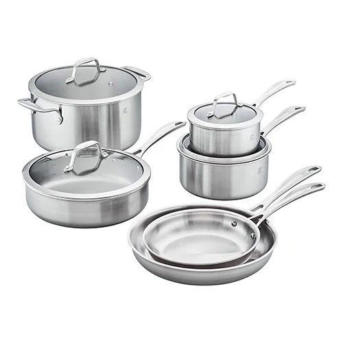 SPIRIT 10PC 3-PLY COOKWARE SET