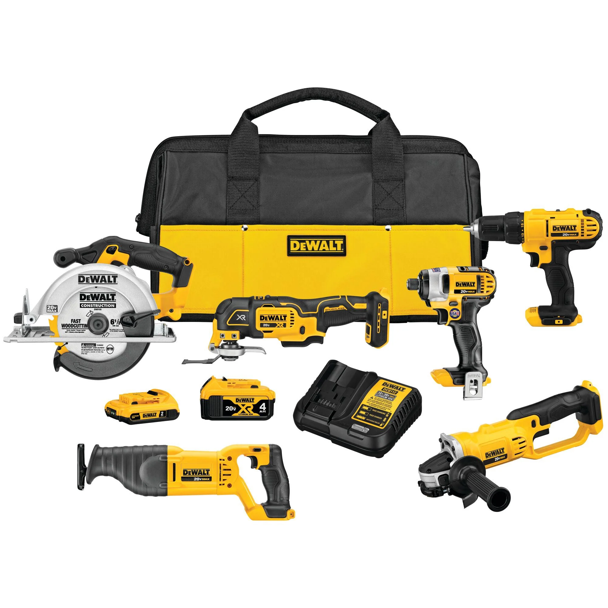 20V MAX CORDLESS 6-TOOL COMBO KIT - Image 2