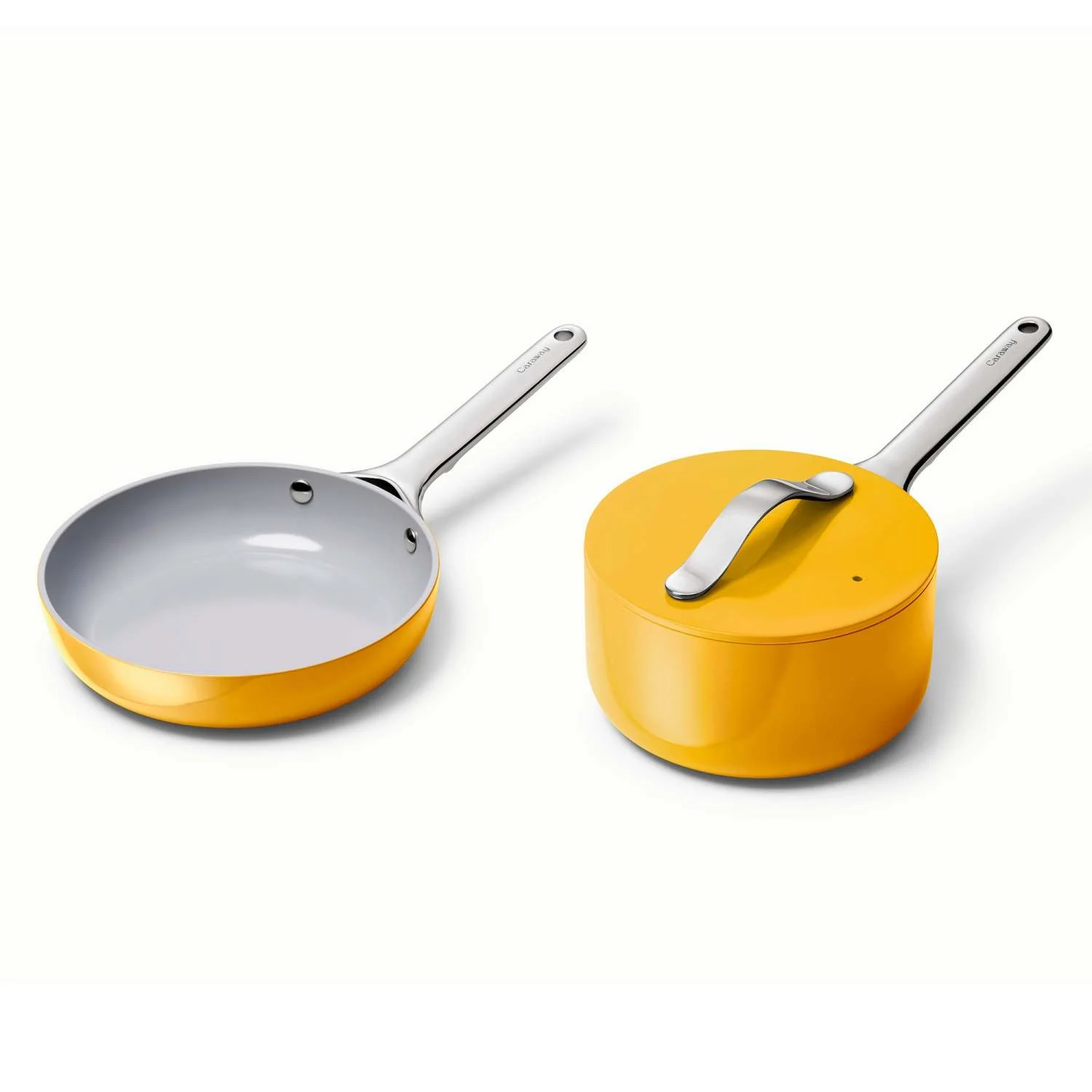 NONSTICK CERAMIC MINIS DUO COOKWARE SET - FRY PAN & SAUCEPAN - Image 2