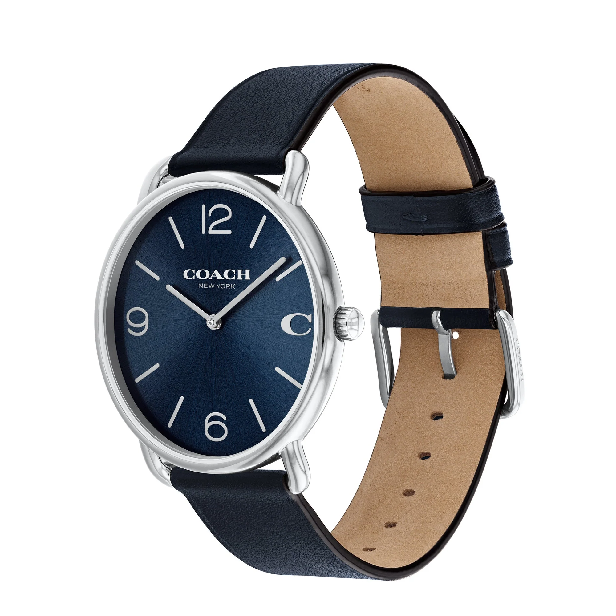 MEN'S ELLIOT LEATHER STRAP WATCH, DIAL - Image 2
