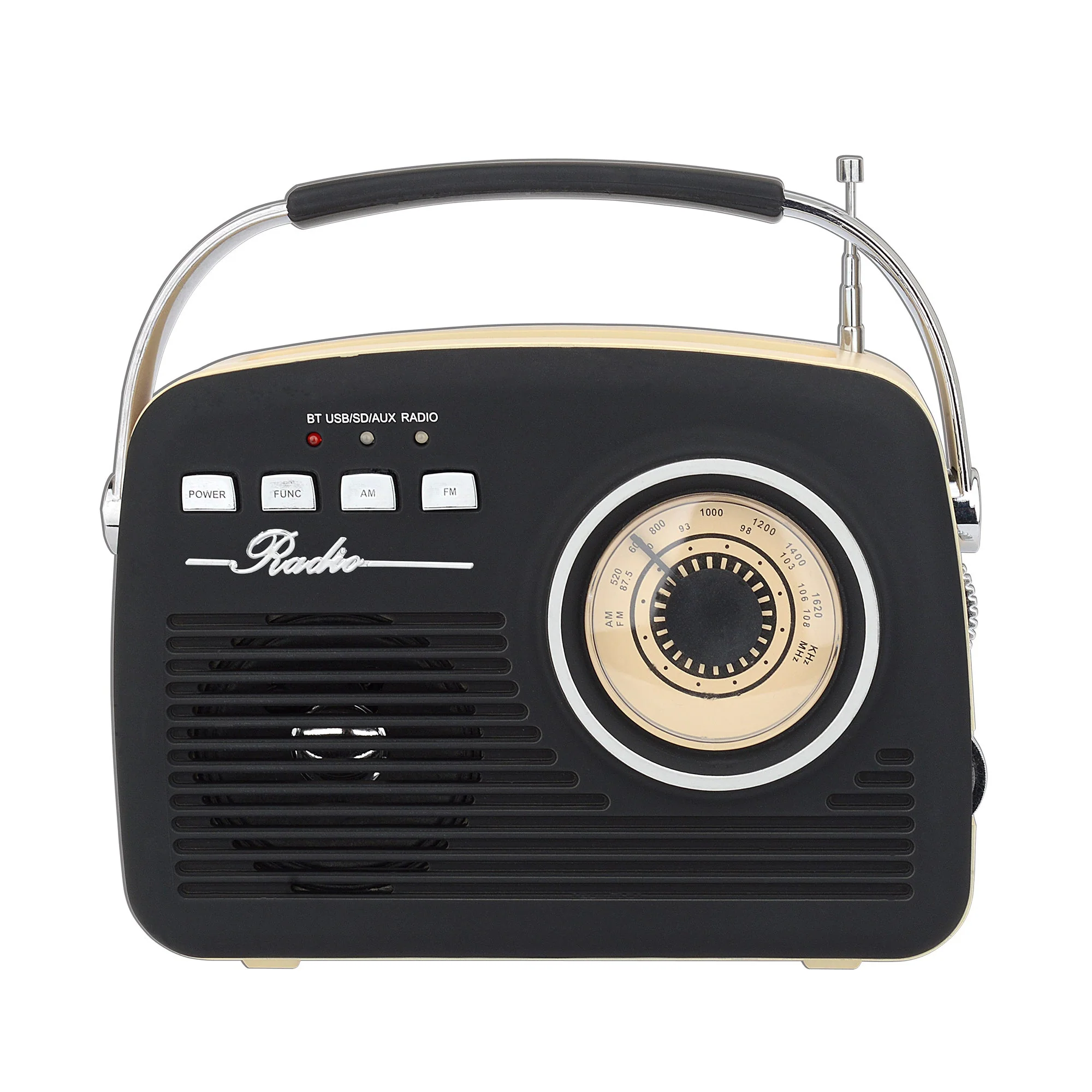 VINTAGE PORTABLE BLUETOOTH SPEAKER W/ AM/FM RADIO - Image 2