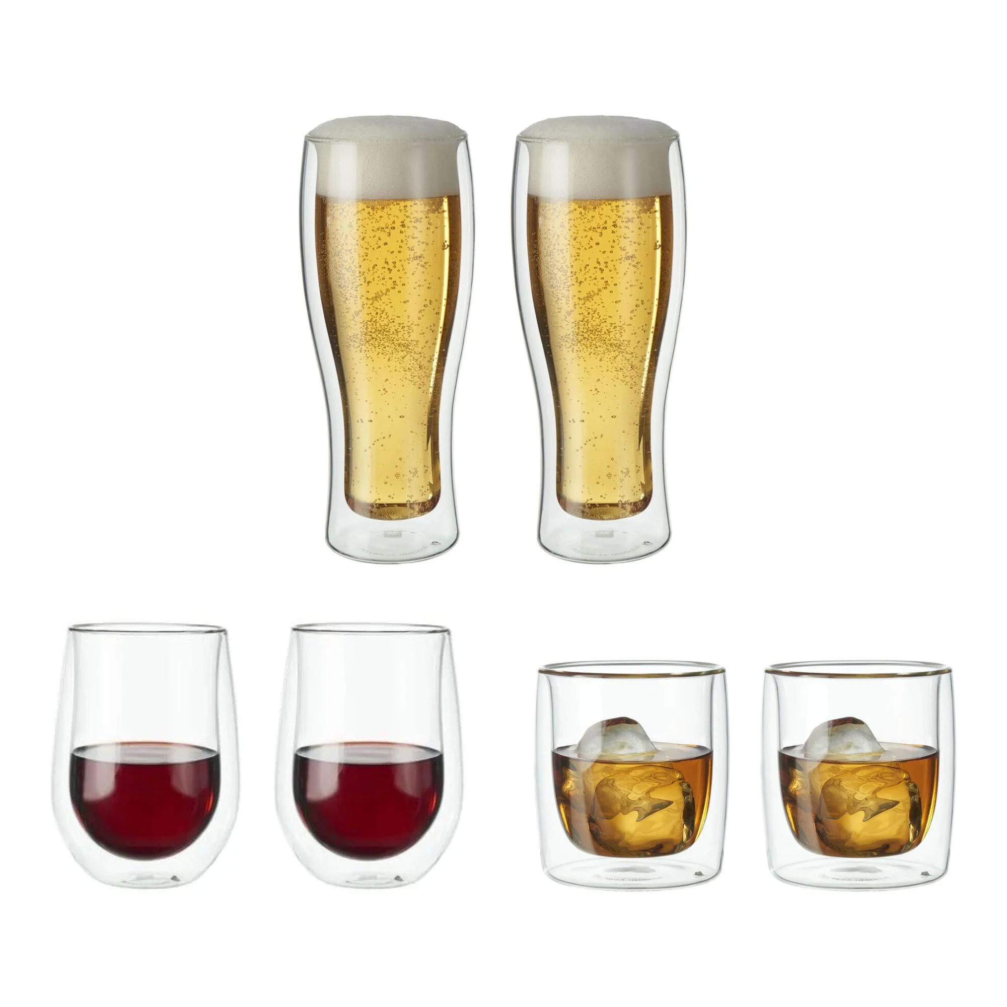 SORRENTO 6PC DOUBLE WALL ENTERTAINING GLASSWARE SET - Image 2
