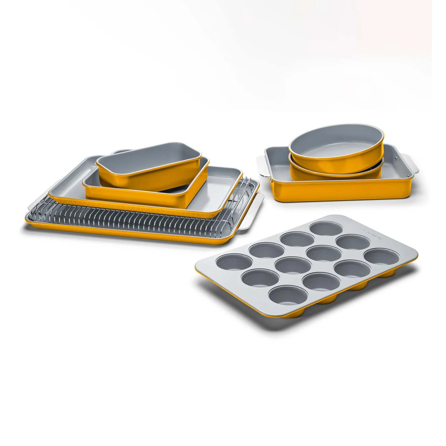 11PC NON-TOXIC NONSTICK CERAMIC MEGA BAKEWARE SET - Image 2