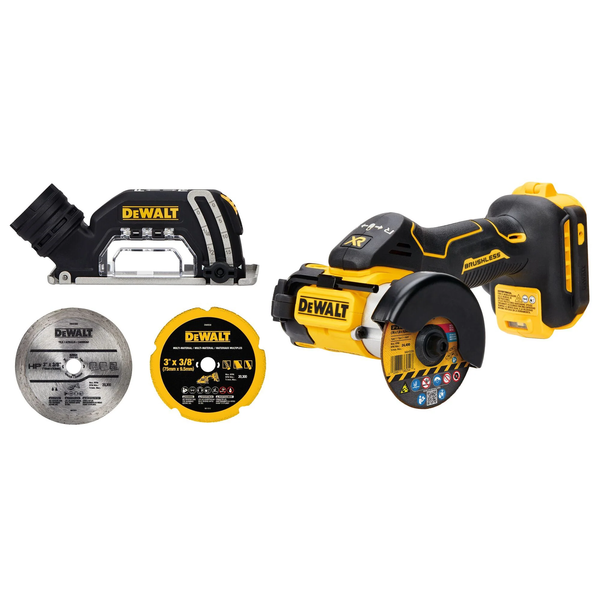 20V MAX XR BRUSHLESS CORDLESS 3" CUT-OFF TOOL - TOOL ONLY - Image 2