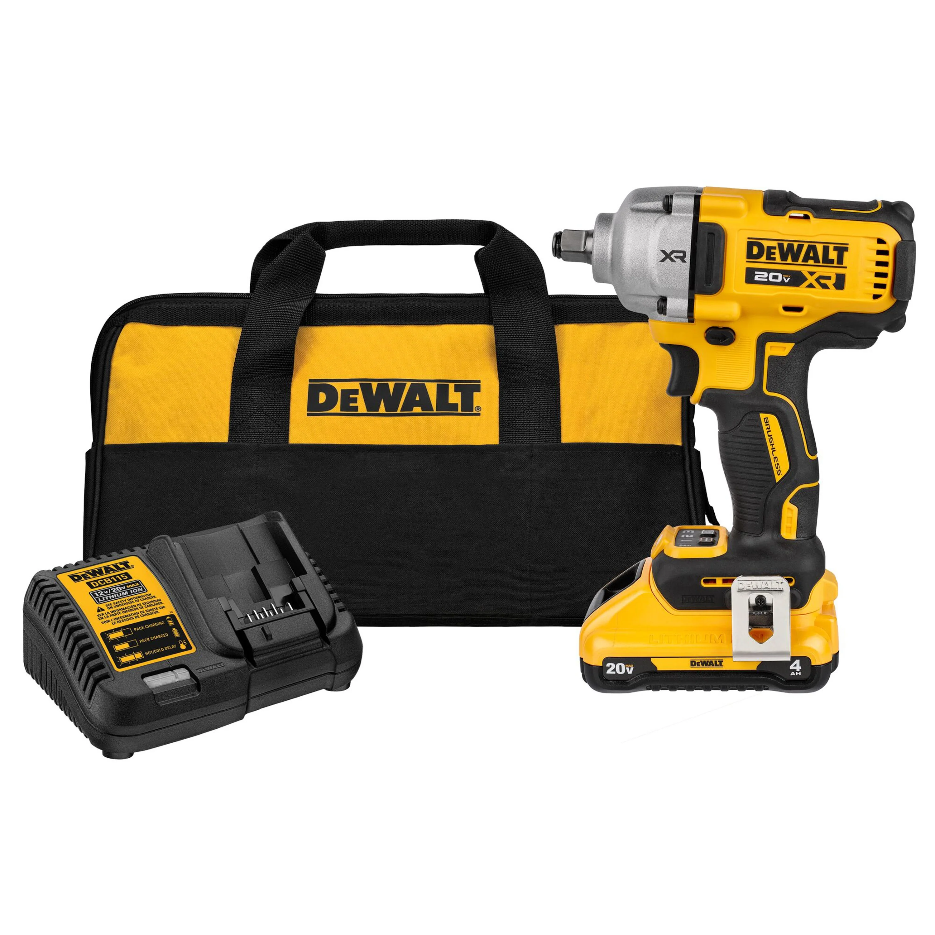 20V MAX XR 1/2" MID-RANGE IMPACT WRENCH KIT W/ HOG RING ANVIL - Image 2
