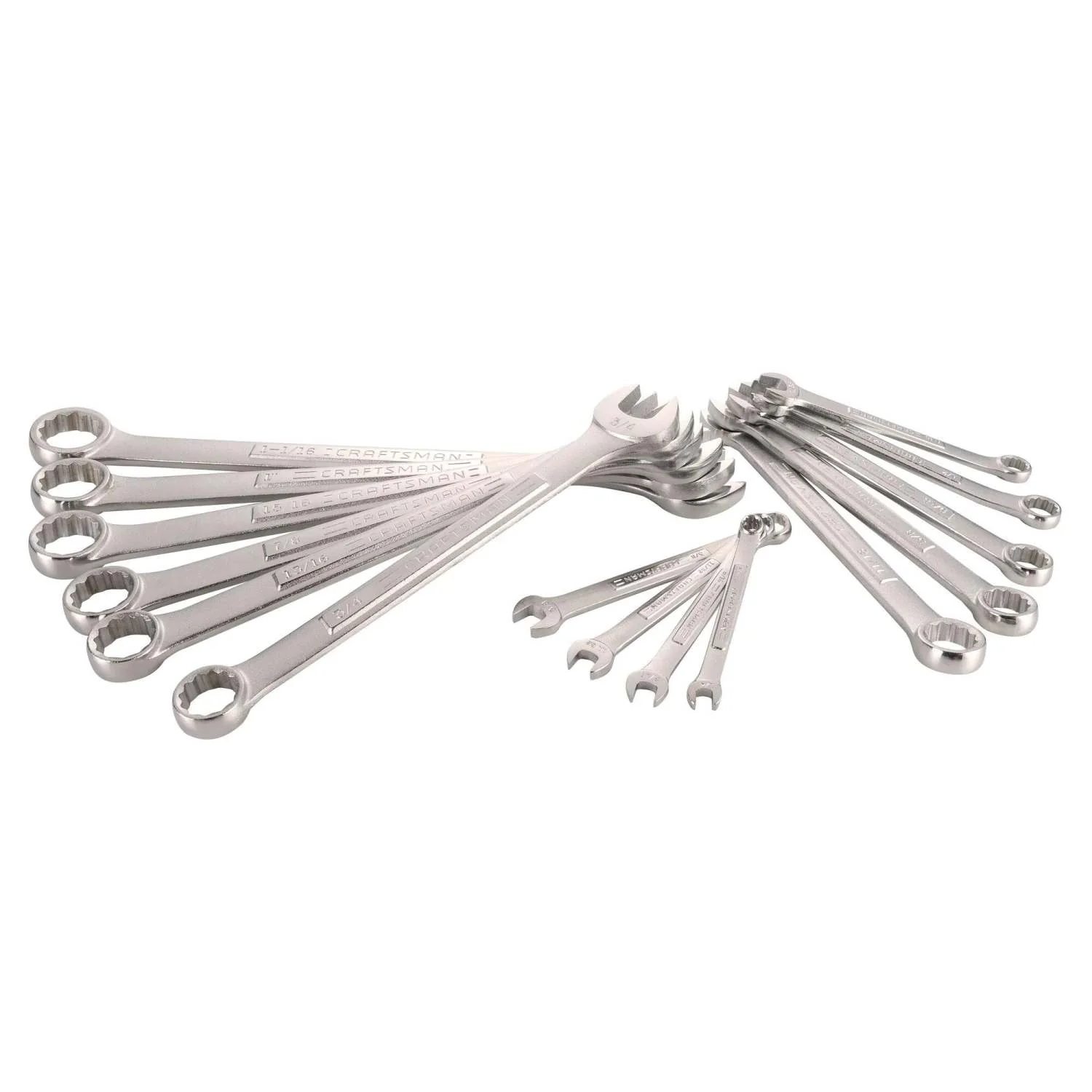 15PC SAE COMBINATION WRENCH SET - Image 2