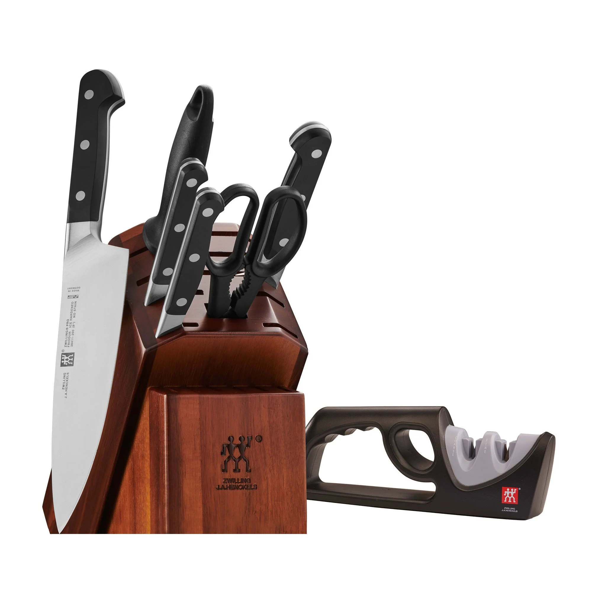 PRO 7PC KNIFE BLOCK SET W/ BONUS SHARPENER - Image 2
