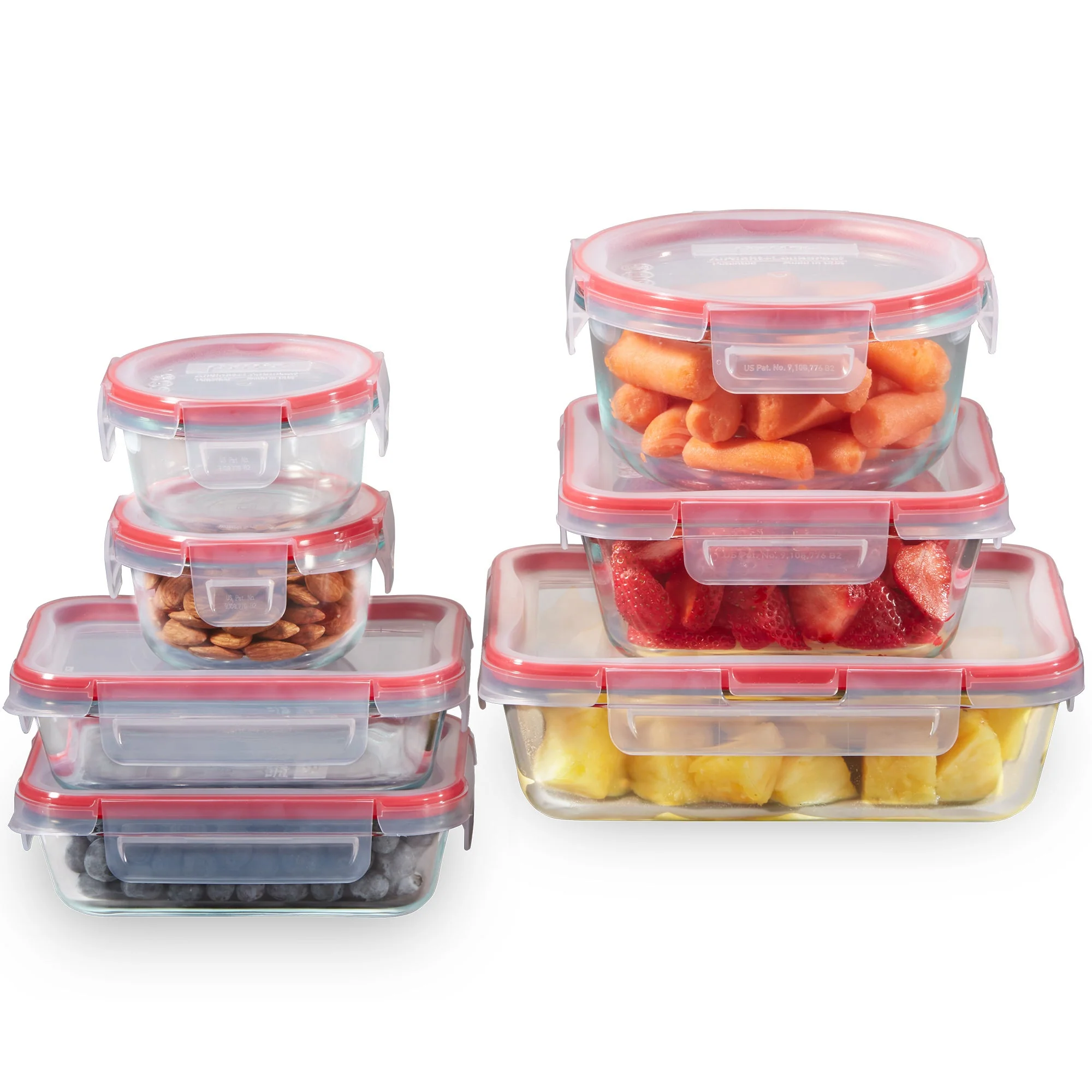 FRESHLOCK 14PC MIXED SIZE GLASS FOOD STORAGE SET - Image 2