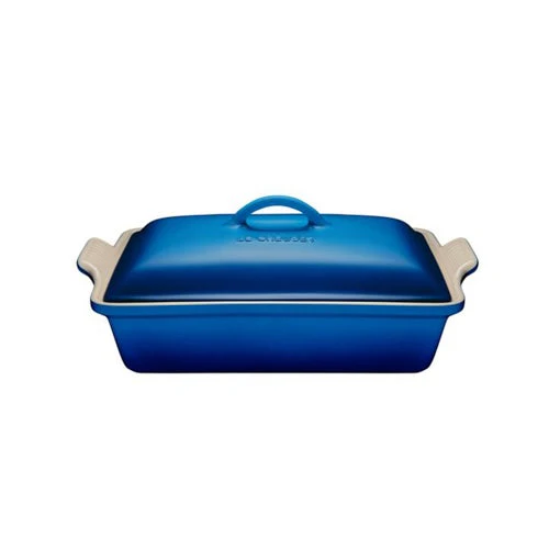 4QT HERITAGE STONEWARE COVERED RECTANGULAR CASSEROLE