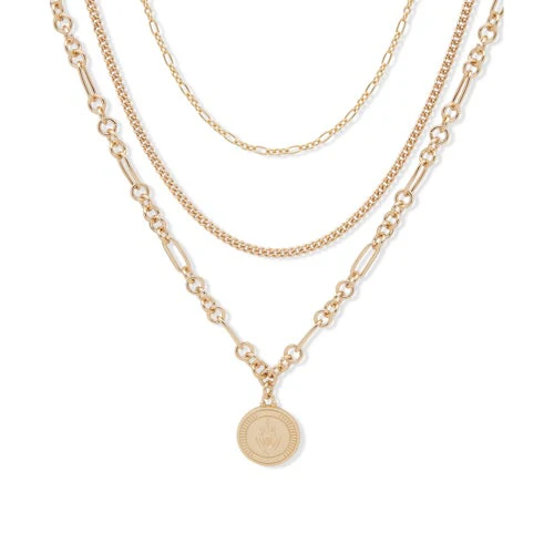 MULTI-ROW PENDANT NECKLACE