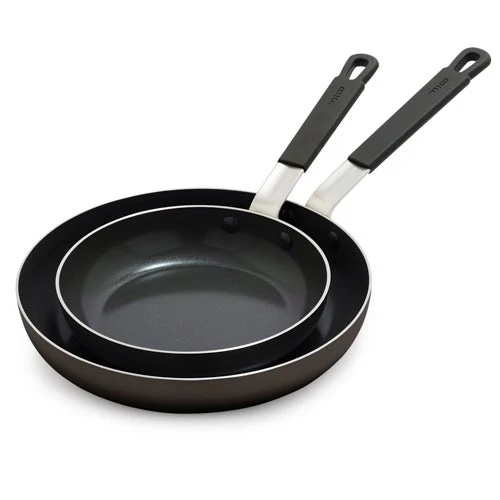 CERAMIC NONSTICK ALUMINUM 2PC FRY PAN SET
