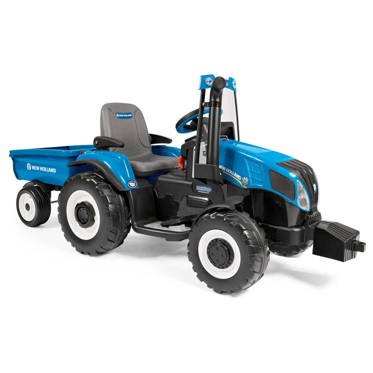 NEW HOLLAND T3 TRACTOR & TRAILER 12V RIDE-ON - Image 2