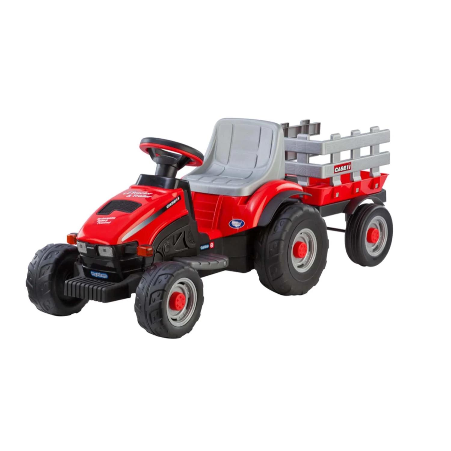 CASE IH LIL TRACTOR & TRAILER 6V RIDE-ON - Image 2