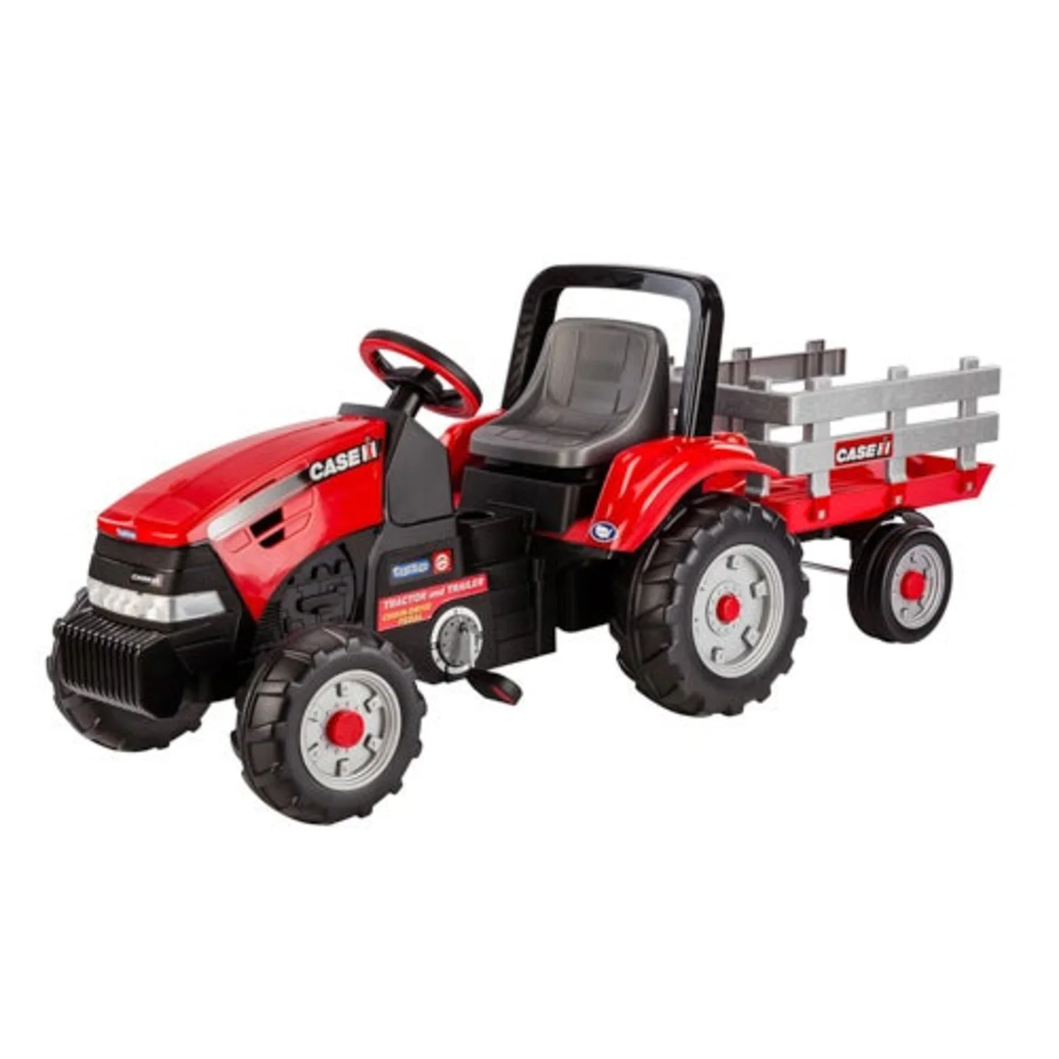 CASE IH TRACTOR AND TRAILER PEDAL POWERED RIDE-ON - Image 3