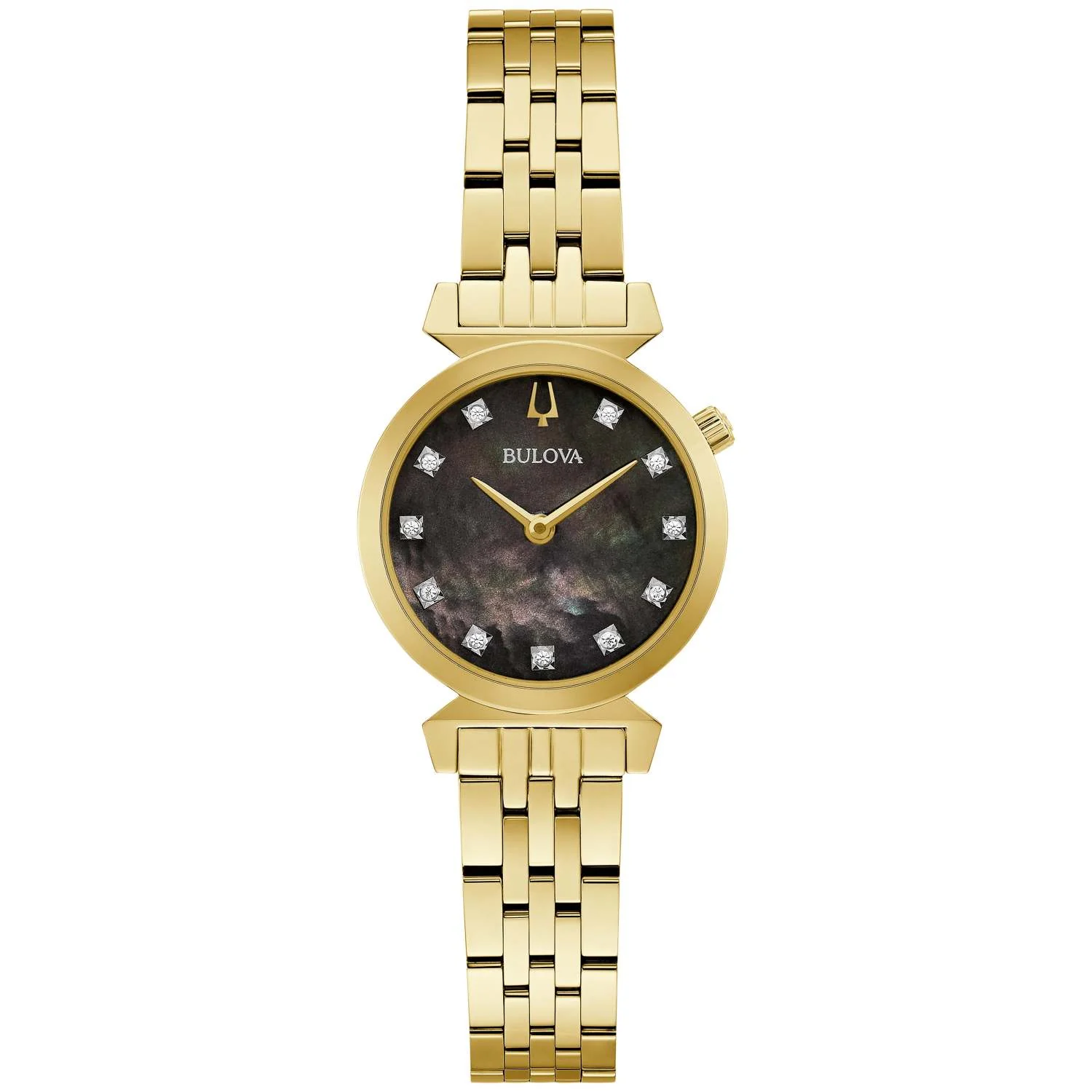 LADIES' REGATTA STAINLESS STEEL RECTANGLE WATCH, MOP DIAL - Image 2