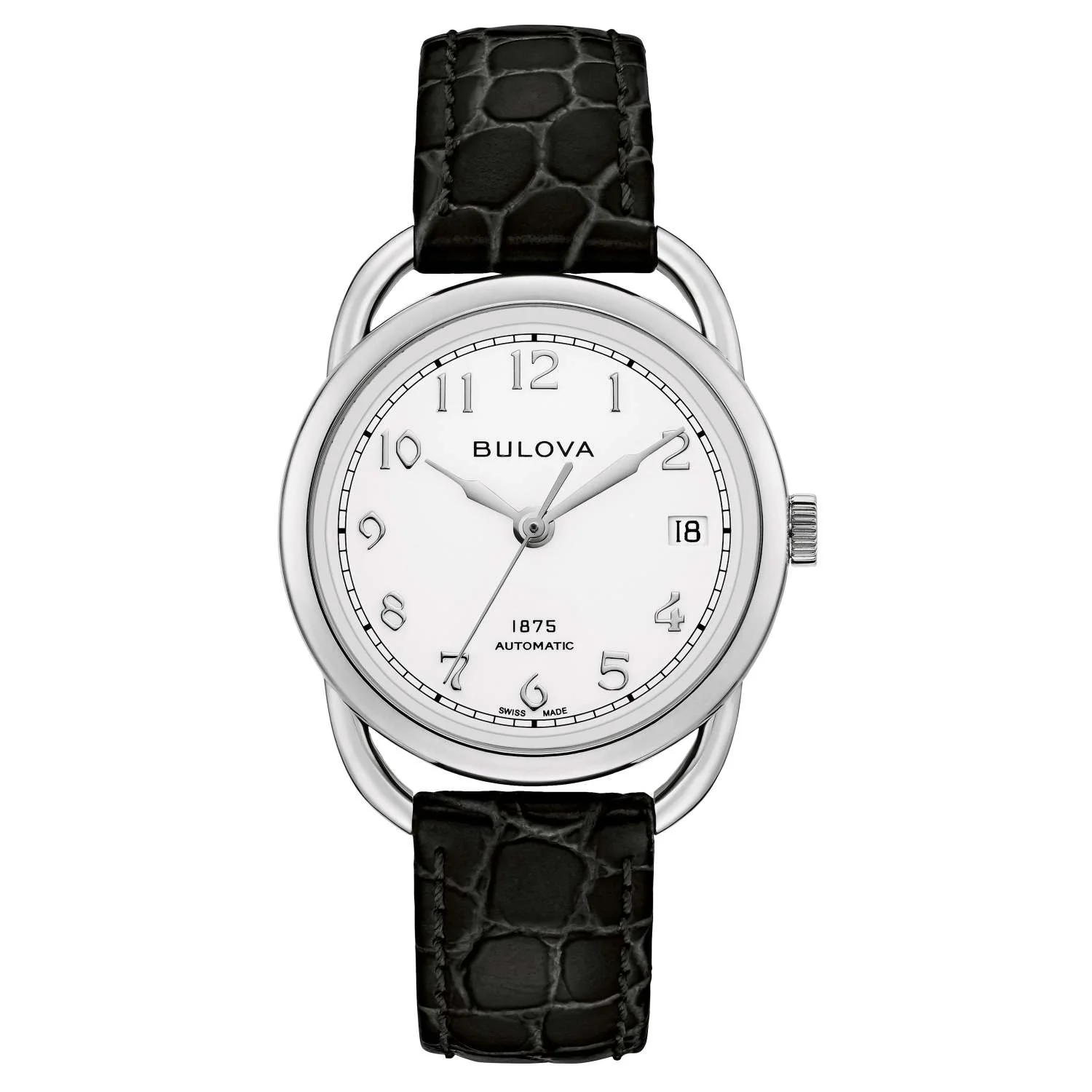 LADIES' JOSEPH BULOVA COMMODORE AUTOMATIC LEATHER STRAP WATCH, DIAL - Image 2