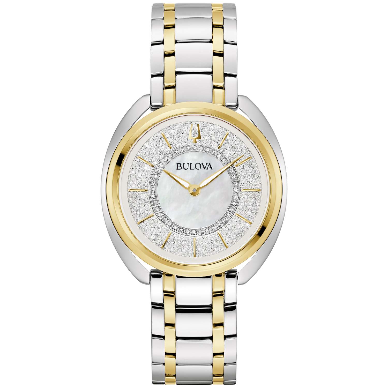 LADIES' DUALITY STAINLESS STEEL WATCH W/ 2 STRAPS, MOTHER-OF-PEARL DIAL - Image 2