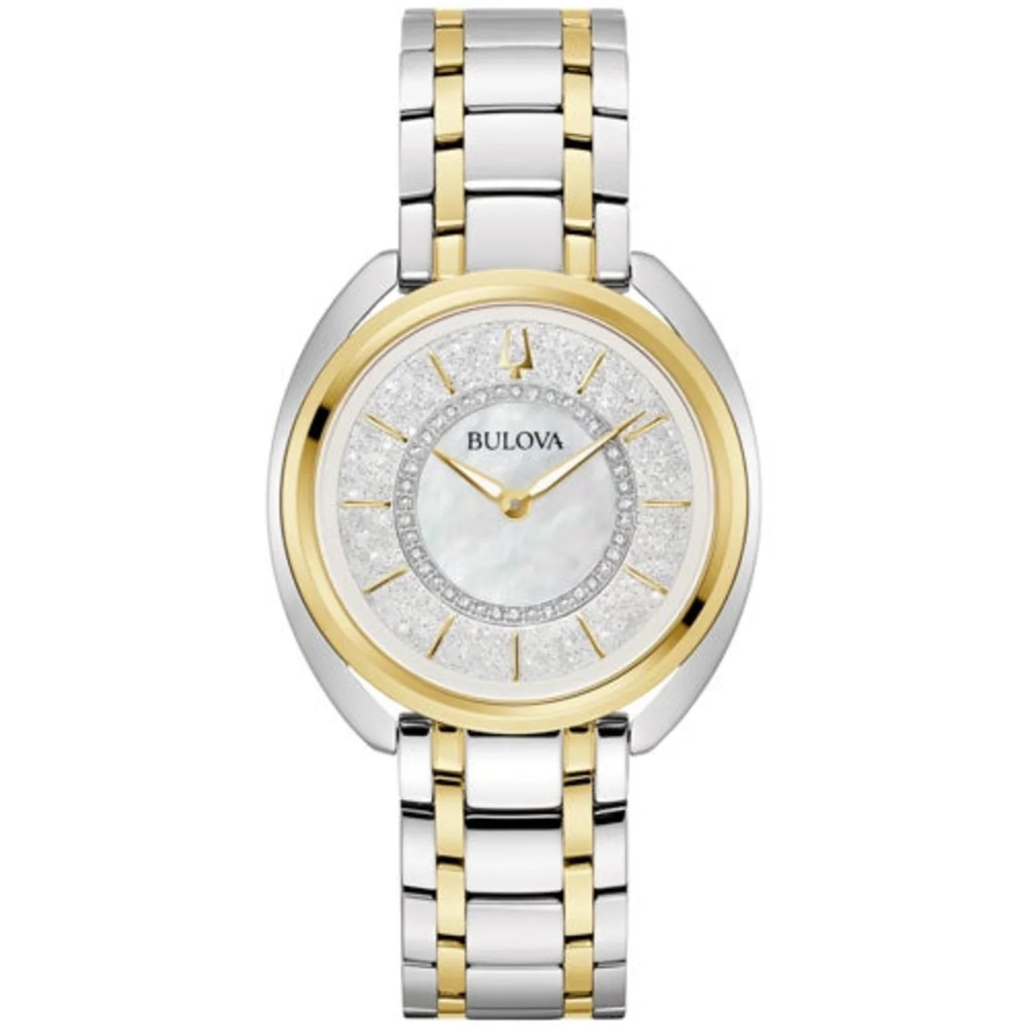 LADIES' DUALITY STAINLESS STEEL WATCH W/ 2 STRAPS, MOTHER-OF-PEARL DIAL - Image 3