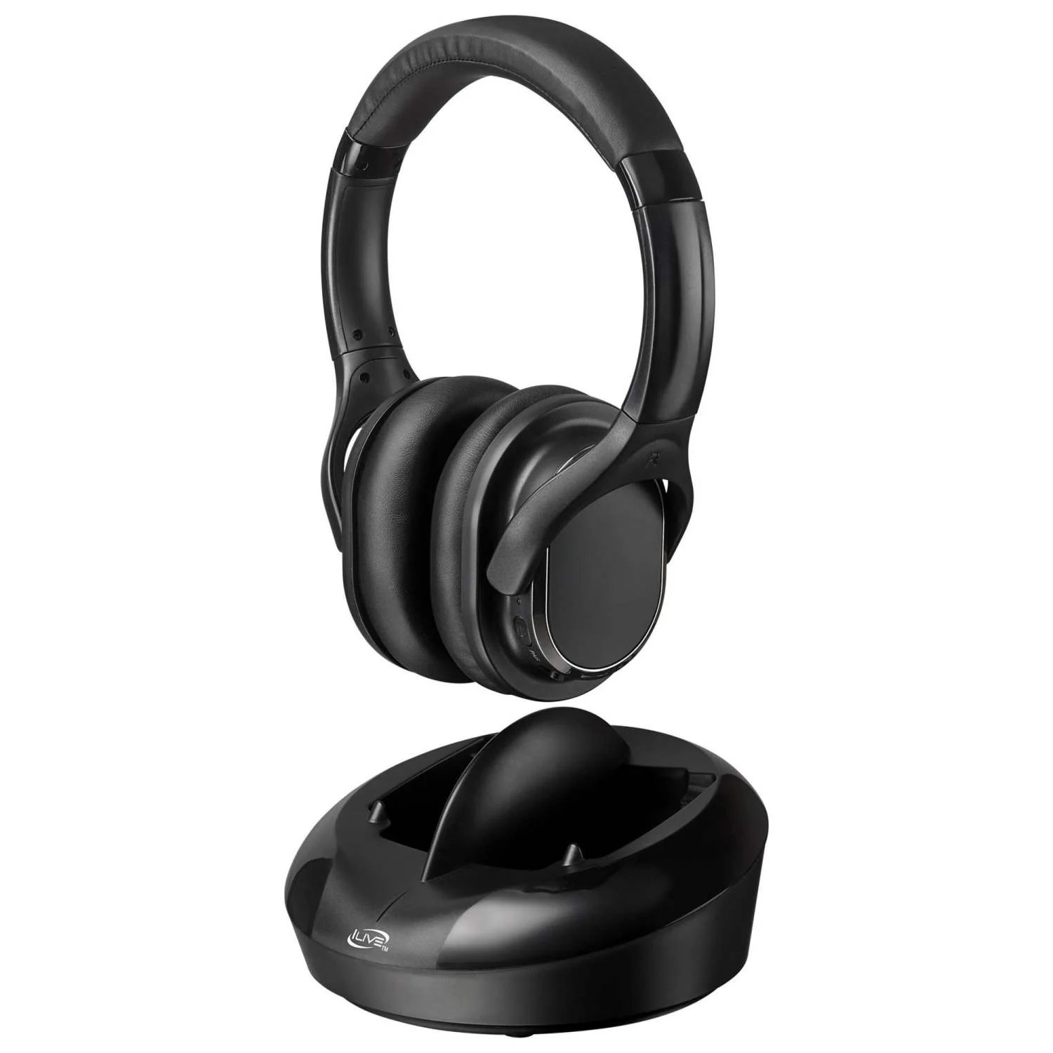 RADIO FREQUENCY WIRELESS HEADPHONES W/ TRANSMITTER DOCK - Image 2
