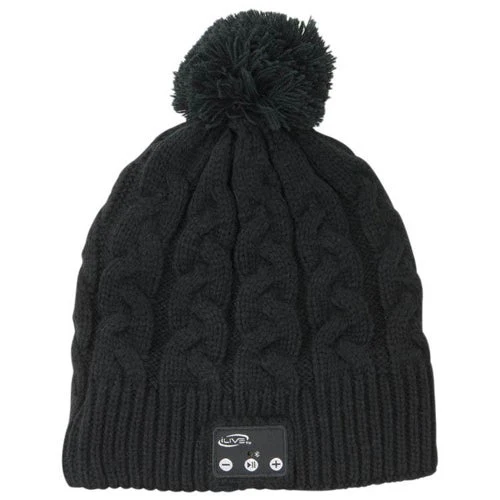 BLUETOOTH WIRELESS MUSIC BEANIE W/ BUILT-IN SPEAKERS AND MIC