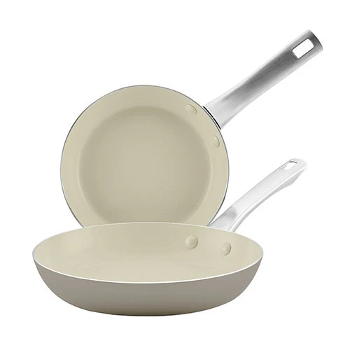 2PC VIBRANCE CERAMIC NONSTICK FRY PAN SET