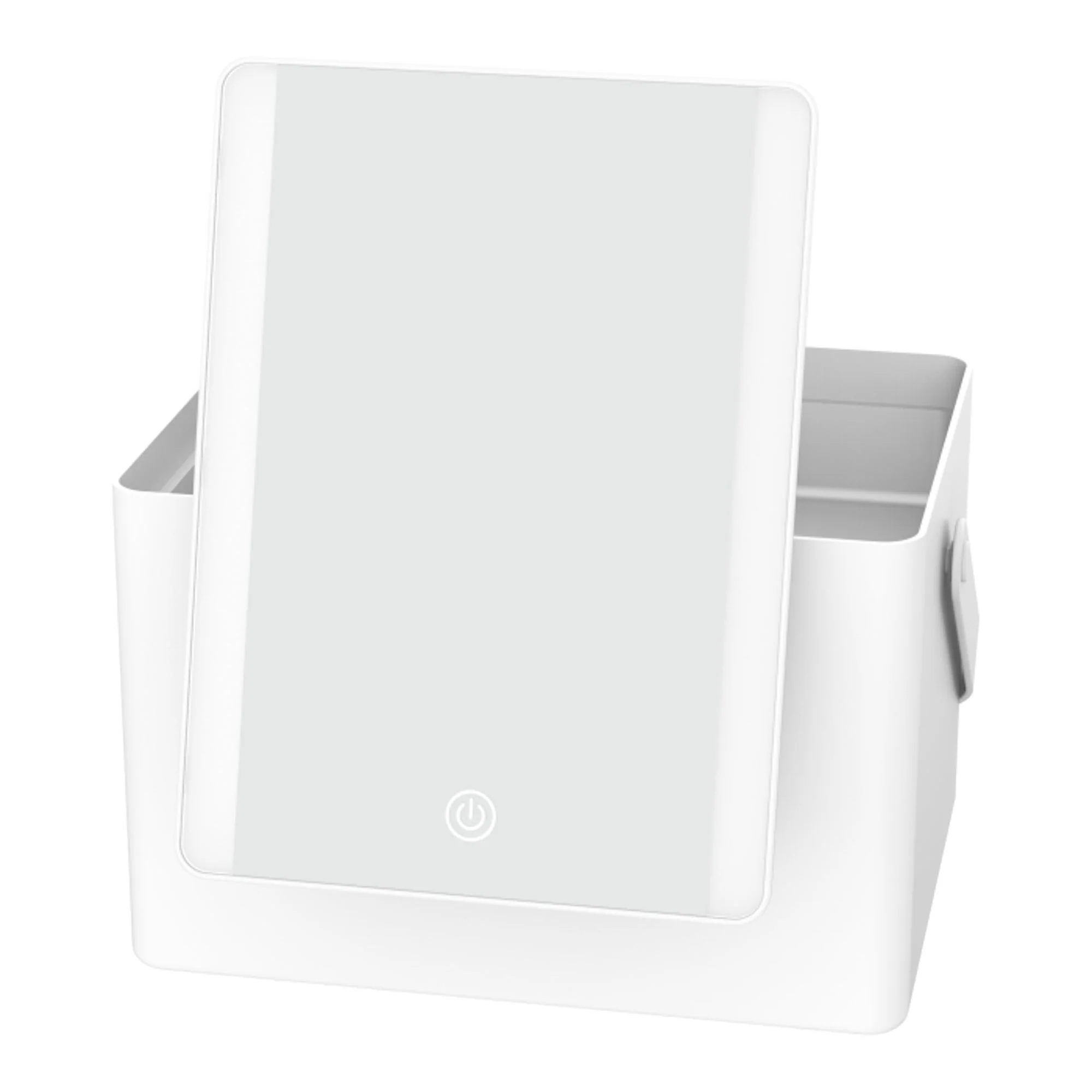 LED LIGHTED MAKEUP MIRROR W/ STORAGE - Image 2