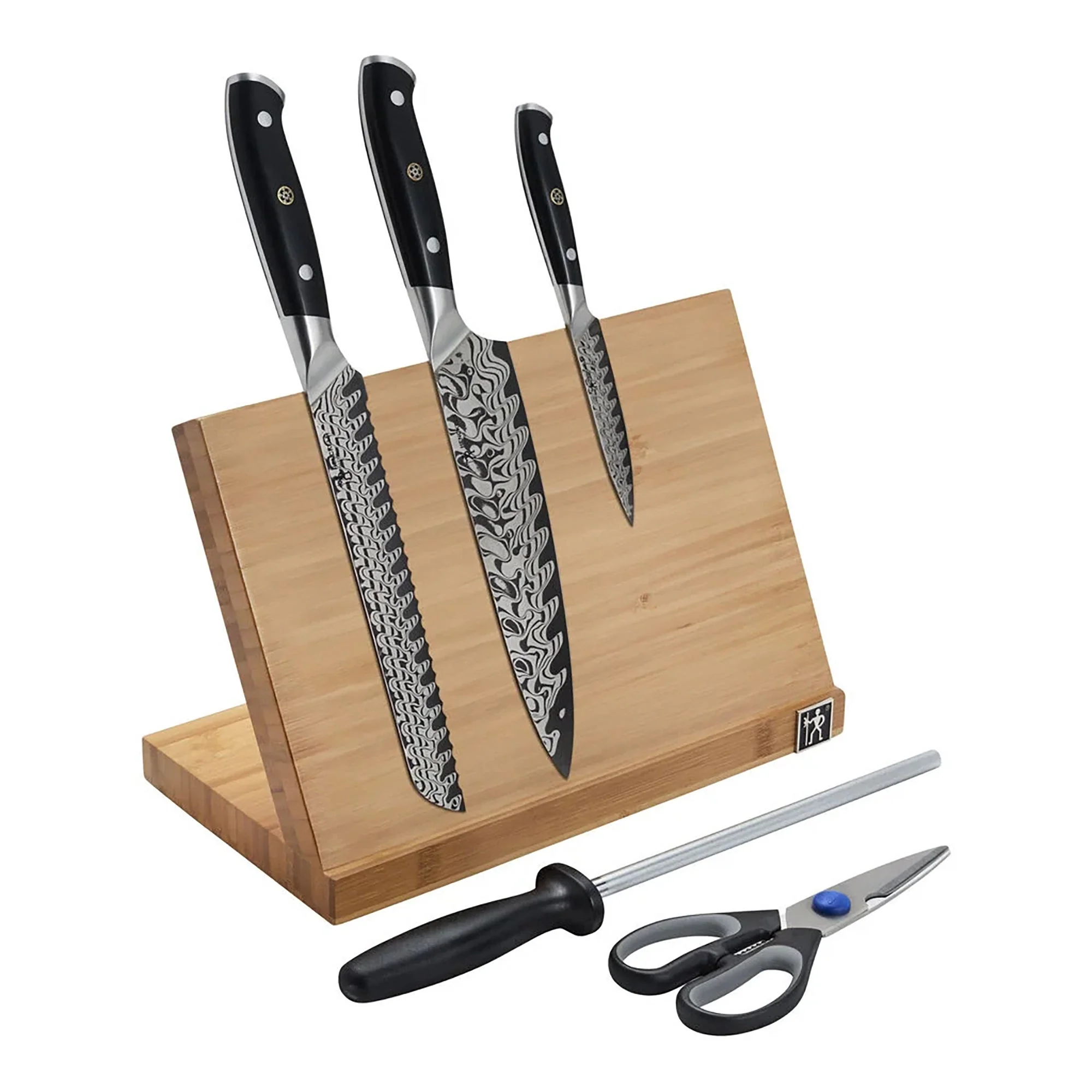 COMPASS DAMASCAS 6PC KNIFE SET W/ MAGNETIC EASEL - Image 2