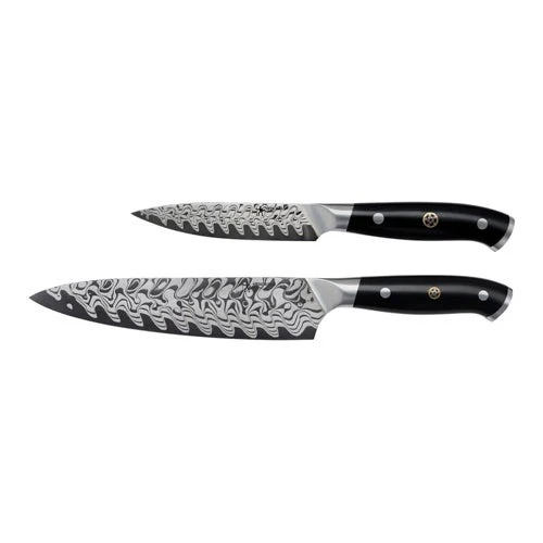 COMPASS DAMASCUS 2PC KNIFE SET