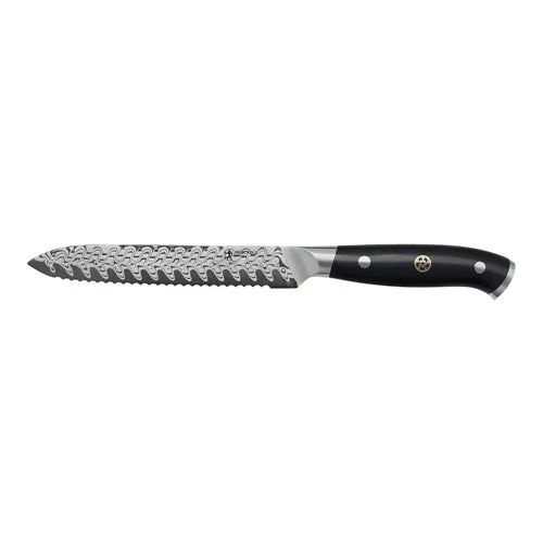 COMPASS DAMASCU 5" SERRATED UTILITY KNIFE