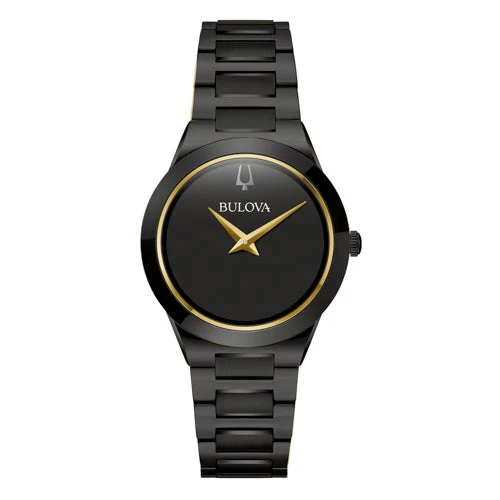 LADIES MILLENNIA ION-PLATED STAINLESS STEEL WATCH DIAL