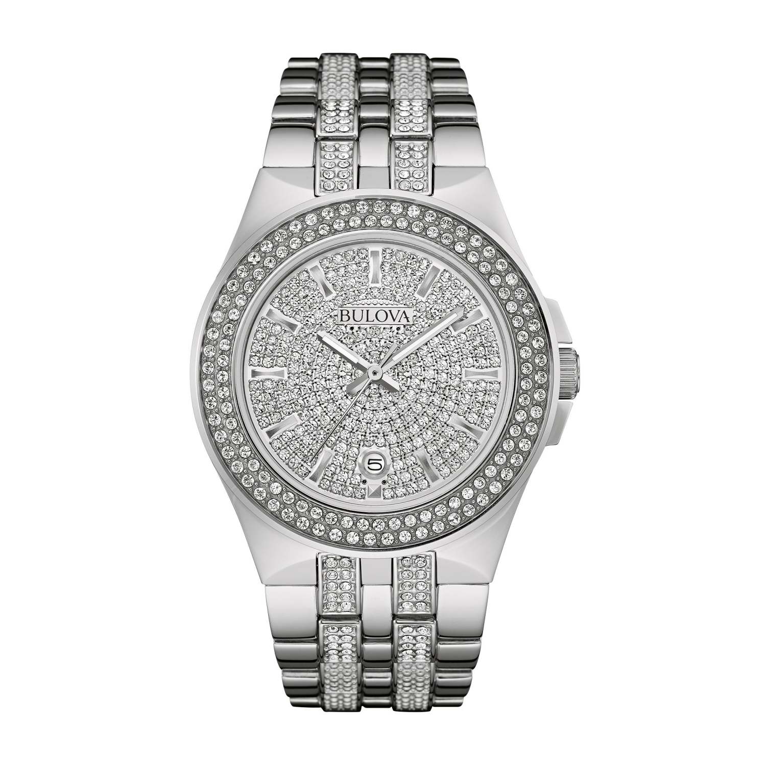 MEN'S PHANTOM CRYSTAL STAINLESS STEEL WATCH, CRYSTAL DIAL - Image 2