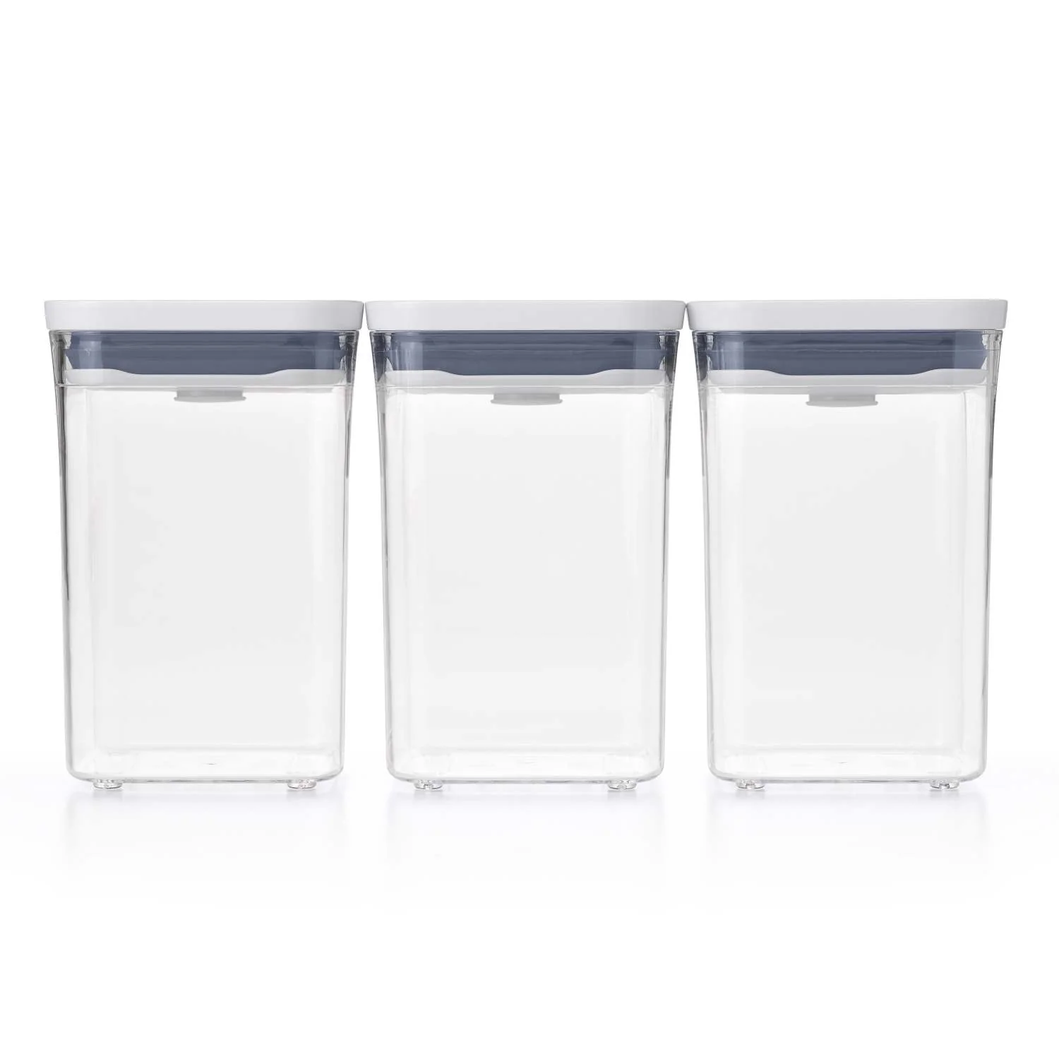 GOOD GRIPS 3PC SQUARE SHORT POP CONTAINER SET - Image 2