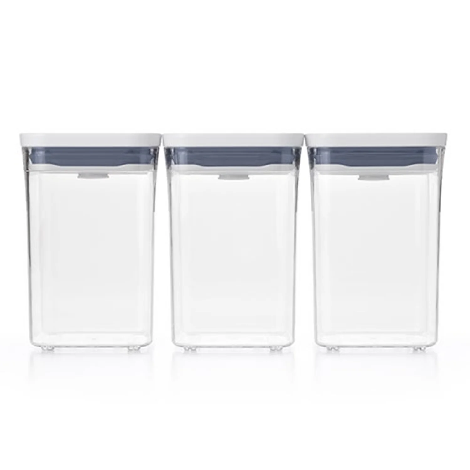 GOOD GRIPS 3PC SQUARE SHORT POP CONTAINER SET - Image 3