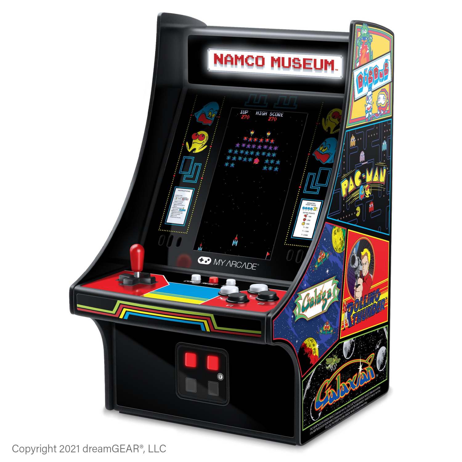 NAMCO MUSEUM 4.25" MINI ARCADE W/ 20 BANDAI-NAMCO GAMES - Image 2