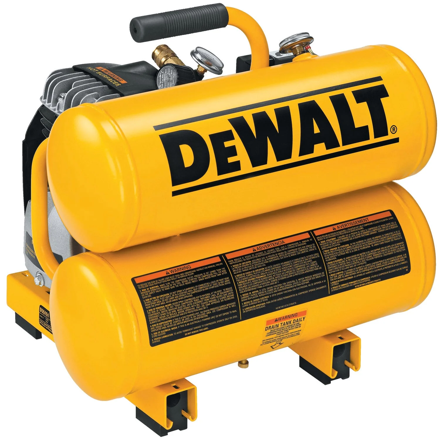 1.1HP CONTINUOUS 4 GALLON ELECTRIC HAND CARRY COMPRESSOR - Image 2