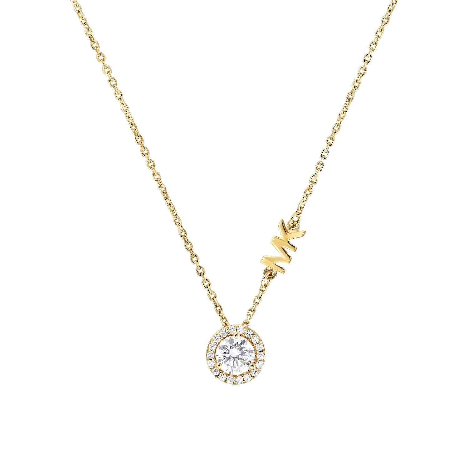 STERLING SILVER MK LOGO NECKLACE - Image 2