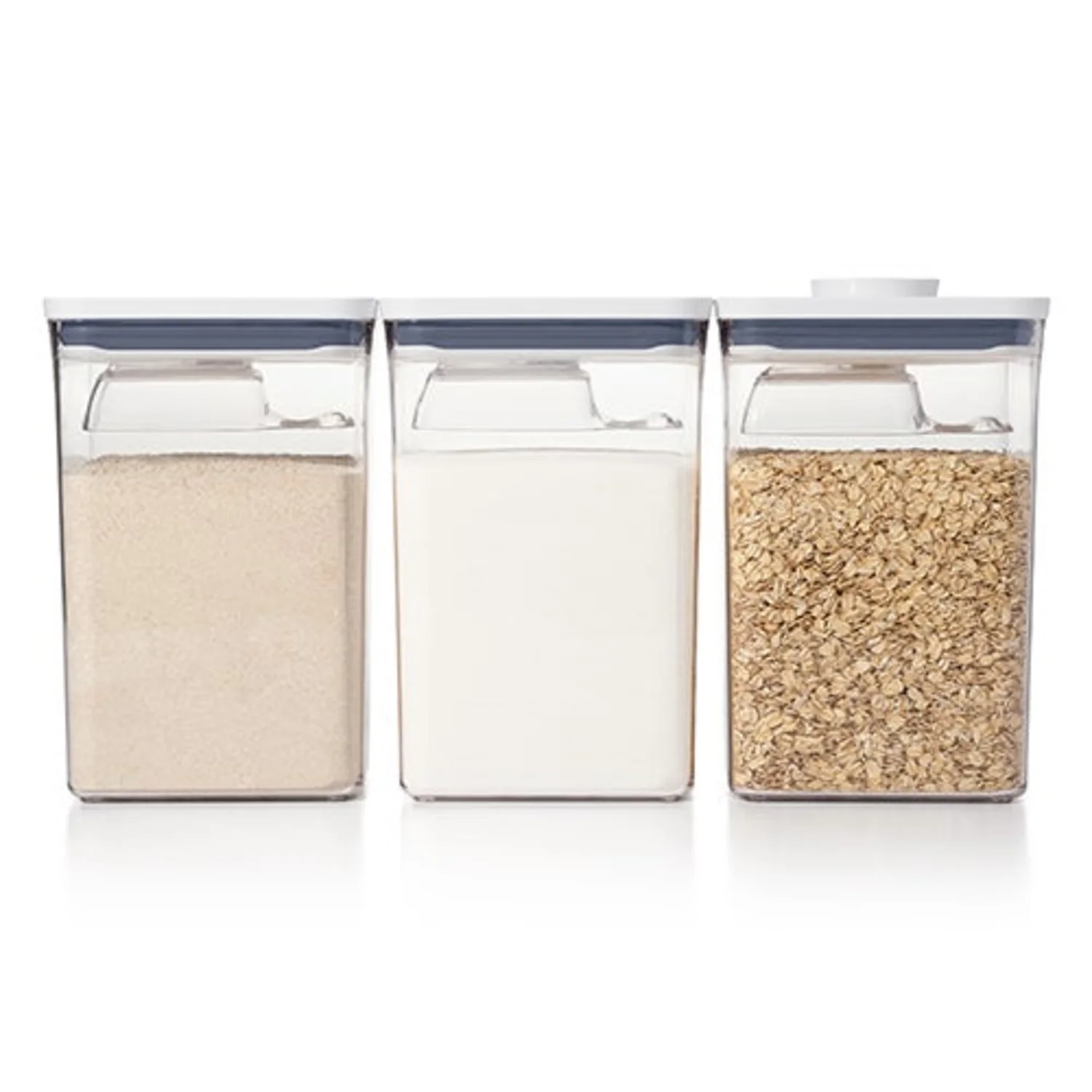 GOOD GRIPS 6PC LARGE CANISTER POP CONTAINER SET W/ SCOOPS - Image 3