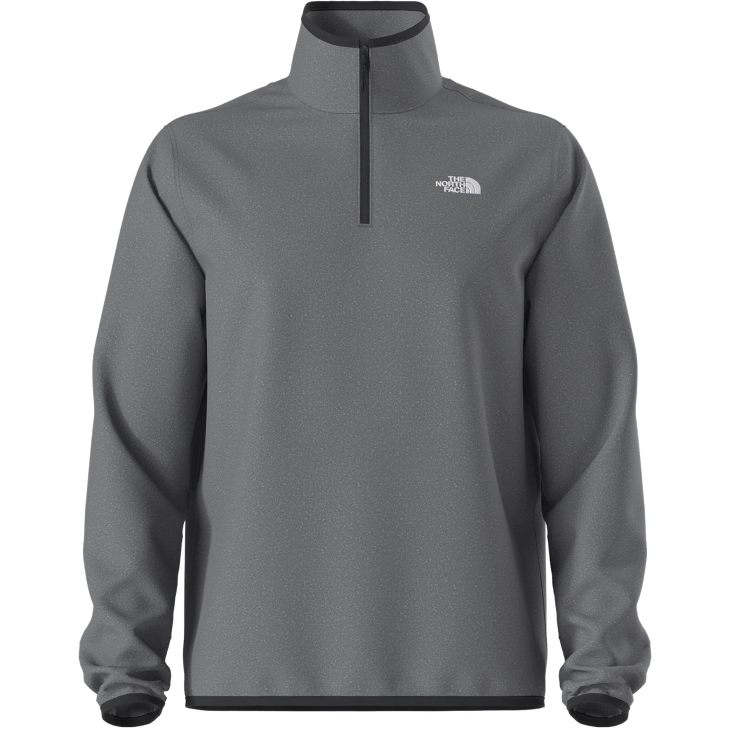THE NORTH FACE MEN'S GLACIER FLEECE 1/4 ZIP JACKET - TNF MID GREY HEATHER
