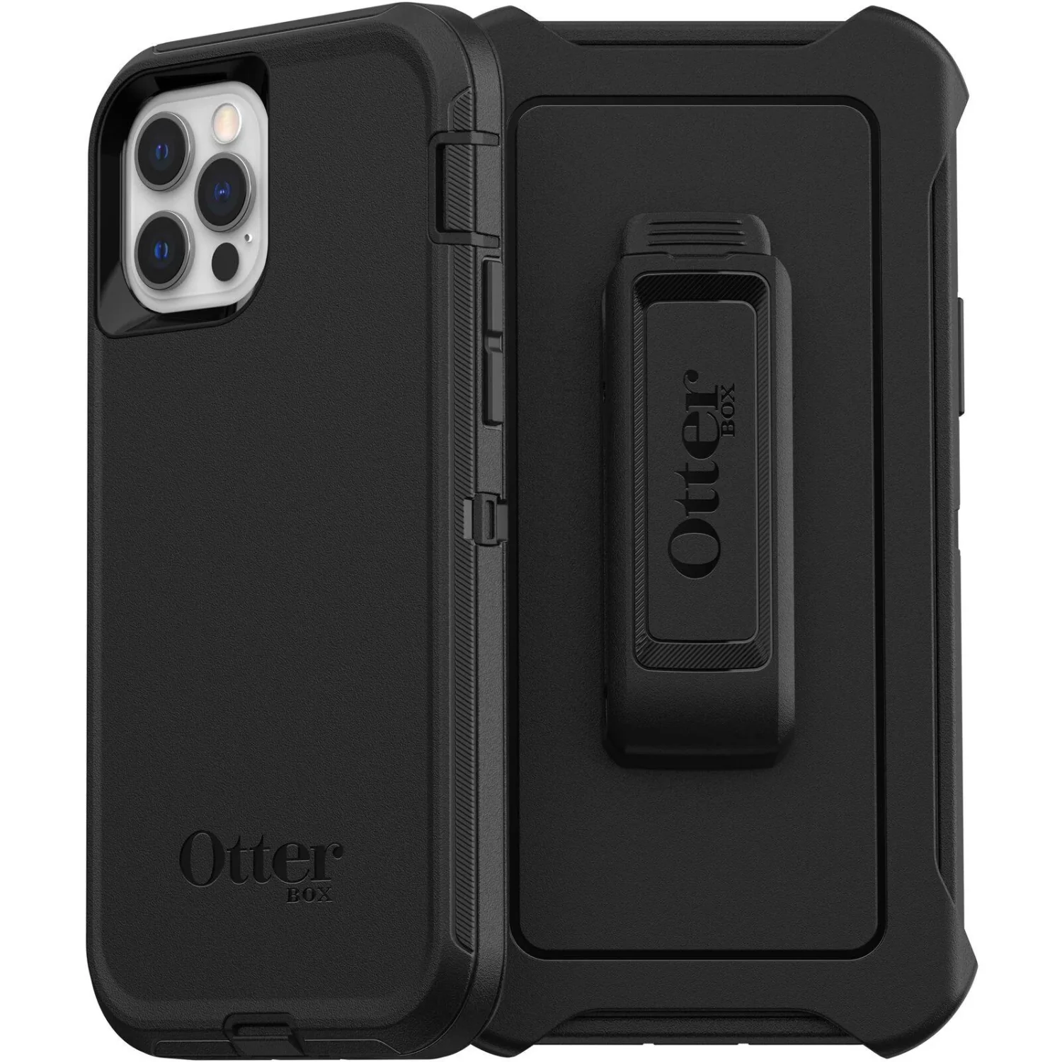 OTTERBOX APPLE IPHONE 12 AND IPHONE 12 PRO DEFENDER SERIES CASE - BLACK - Image 2