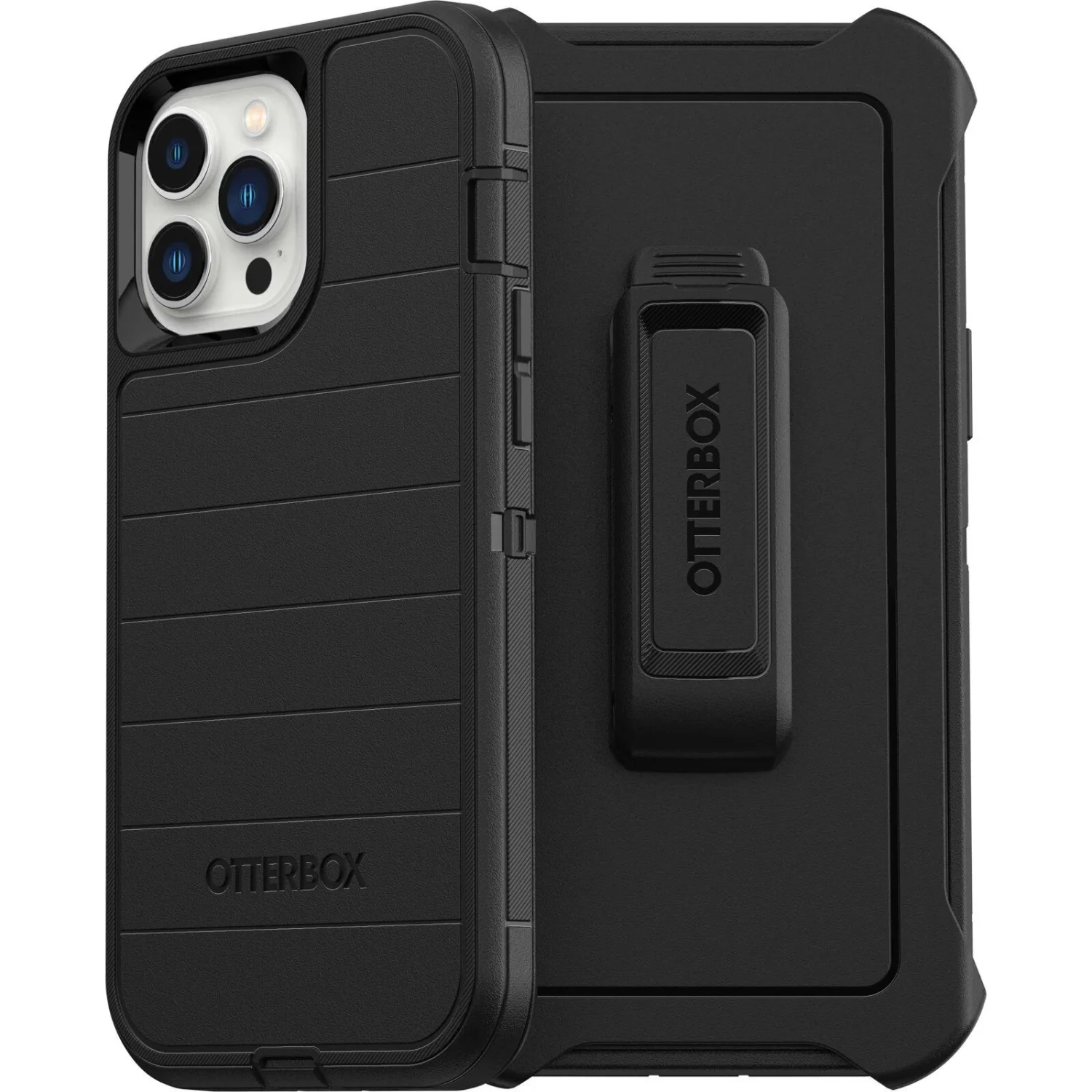 OTTERBOX APPLE IPHONE 13 PRO MAX AND IPHONE 12 PRO MAX DEFENDER PRO SERIES CASE - BLACK - Image 2