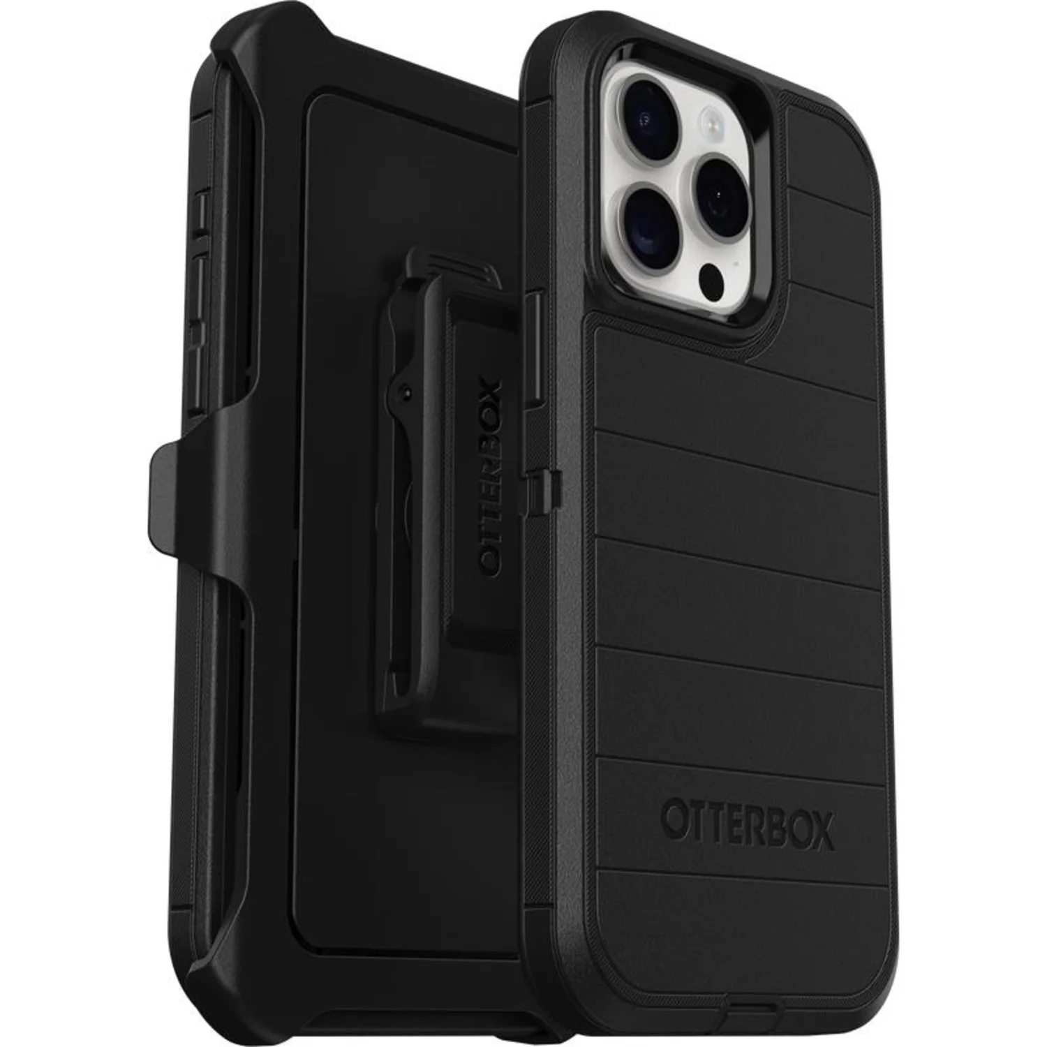 OTTERBOX APPLE IPHONE 15 PRO MAX DEFENDER PRO SERIES CASE - BLACK - Image 2