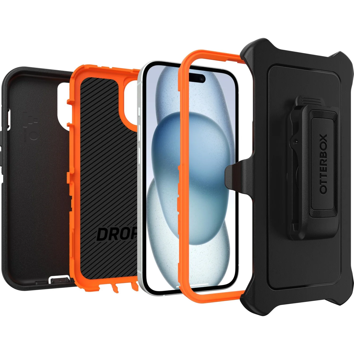 OTTERBOX APPLE IPHONE 15, IPHONE 14 AND IPHONE 13 DEFENDER SERIES CASE - REAL TREE BLAZE EDGE - Image 2