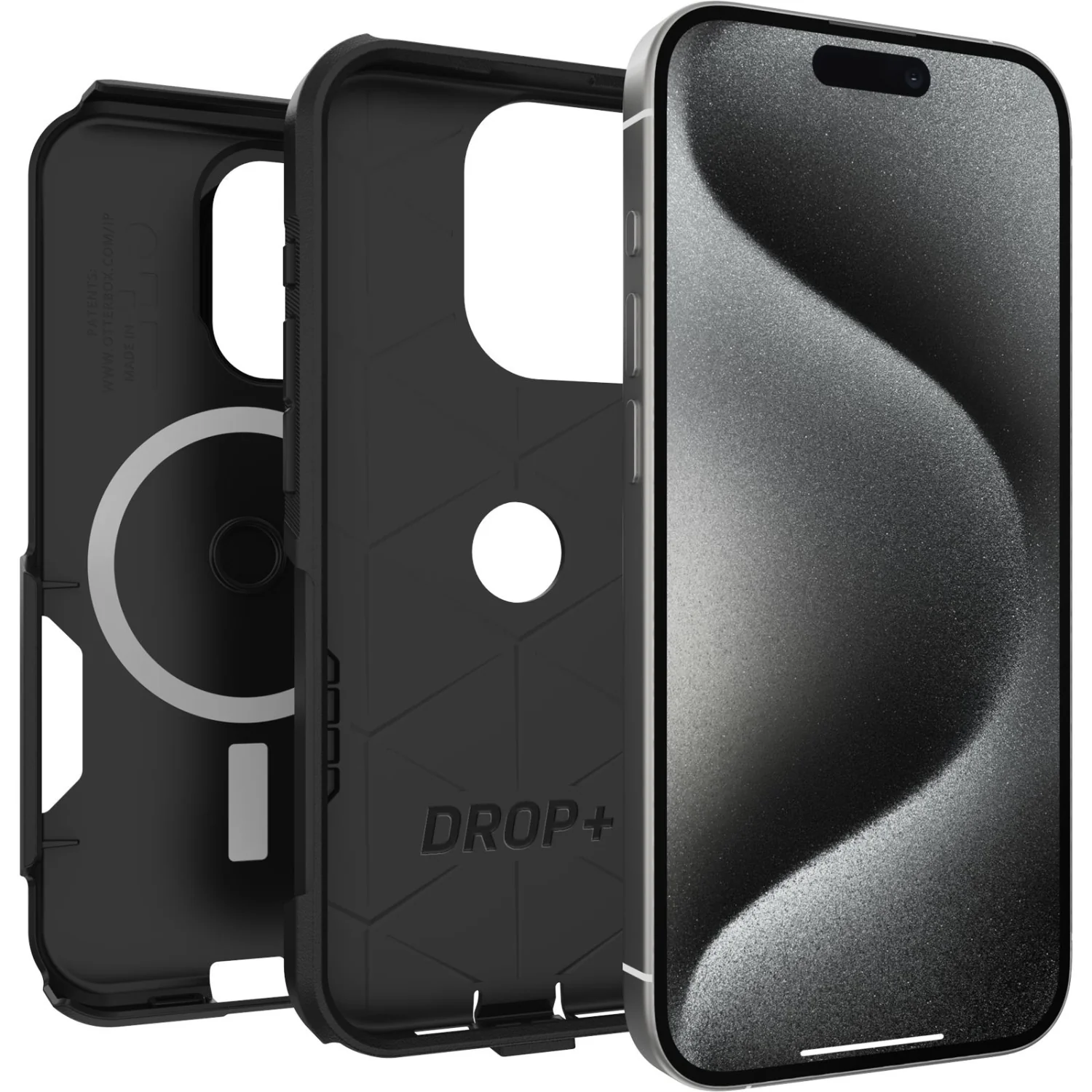 OTTERBOX APPLE IPHONE 15 PRO COMMUTER SERIES CASE FOR MAGSAFE - BLACK - Image 2