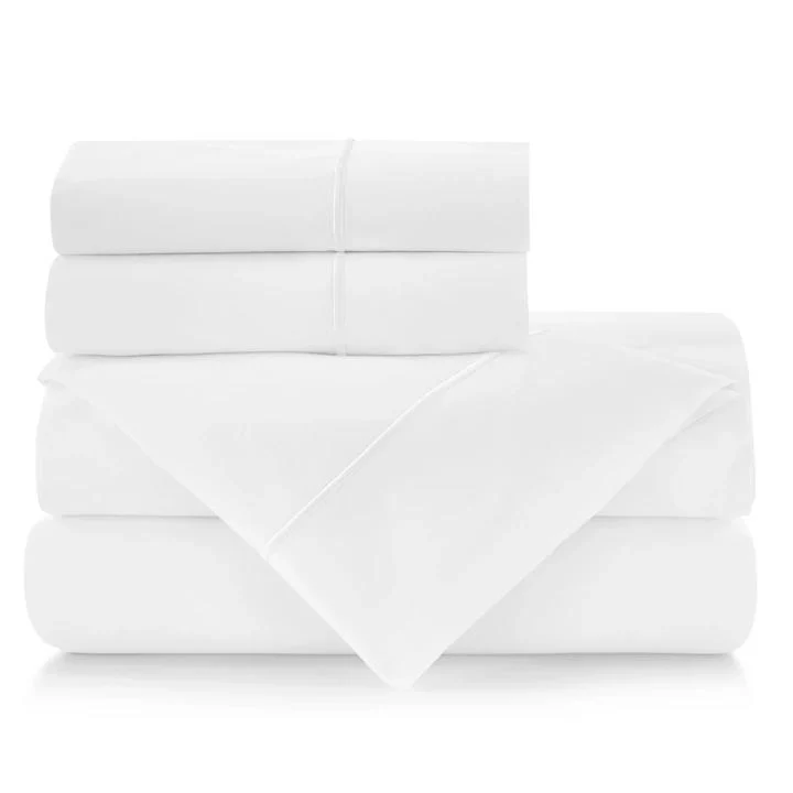 PEACOCK ALLEY BOUTIQUE SHEET SET - QUEEN - WHITE