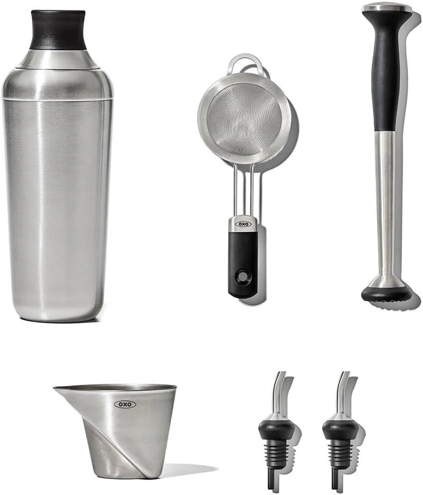 OXO STEEL 6-PIECE BARWARE SET