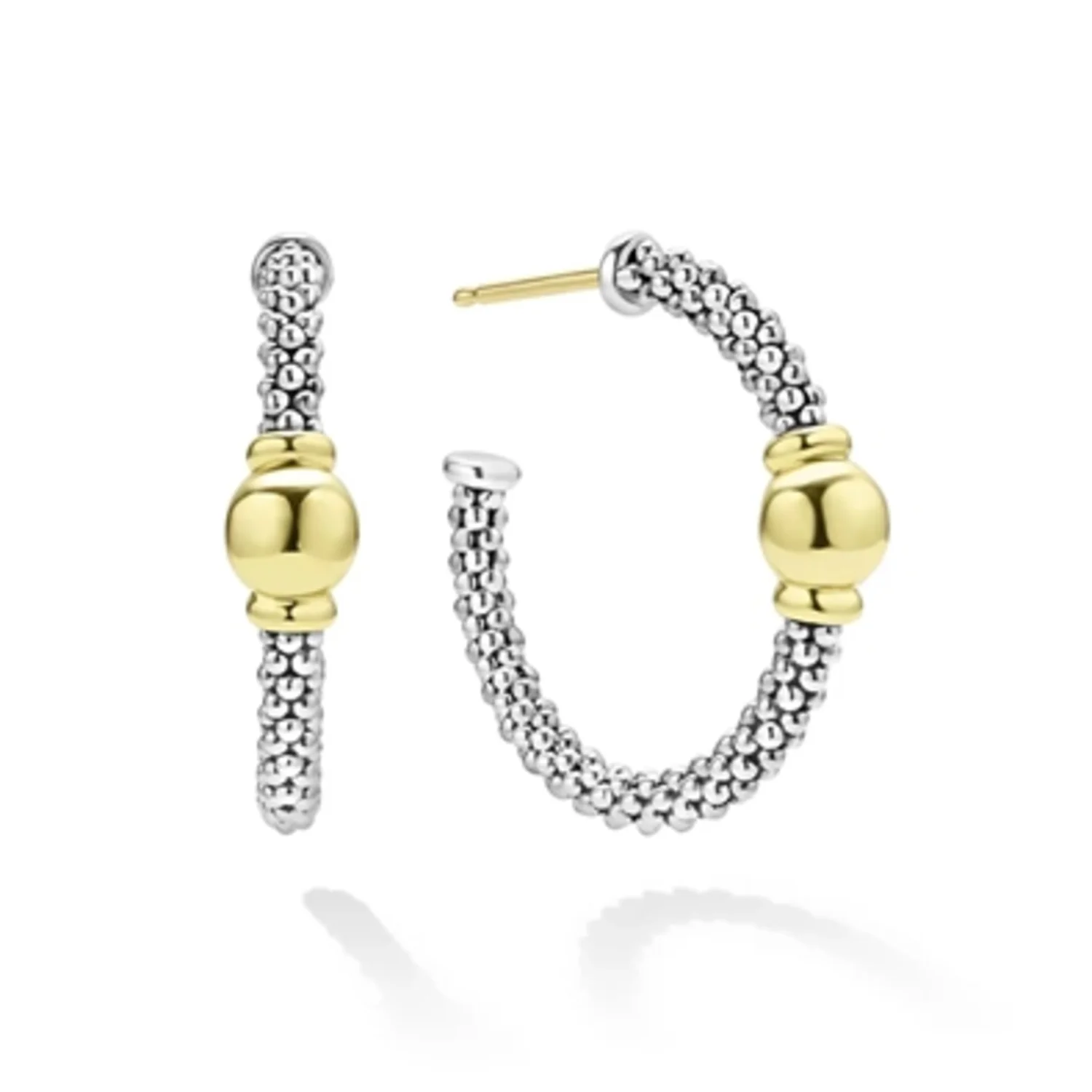 STATION HOOP EARRINGS, 25MM X 5MM