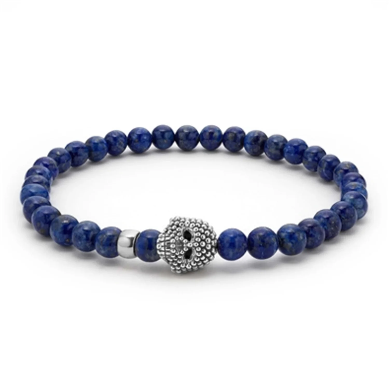 UNISEX LAPIS SKULL BRACELET