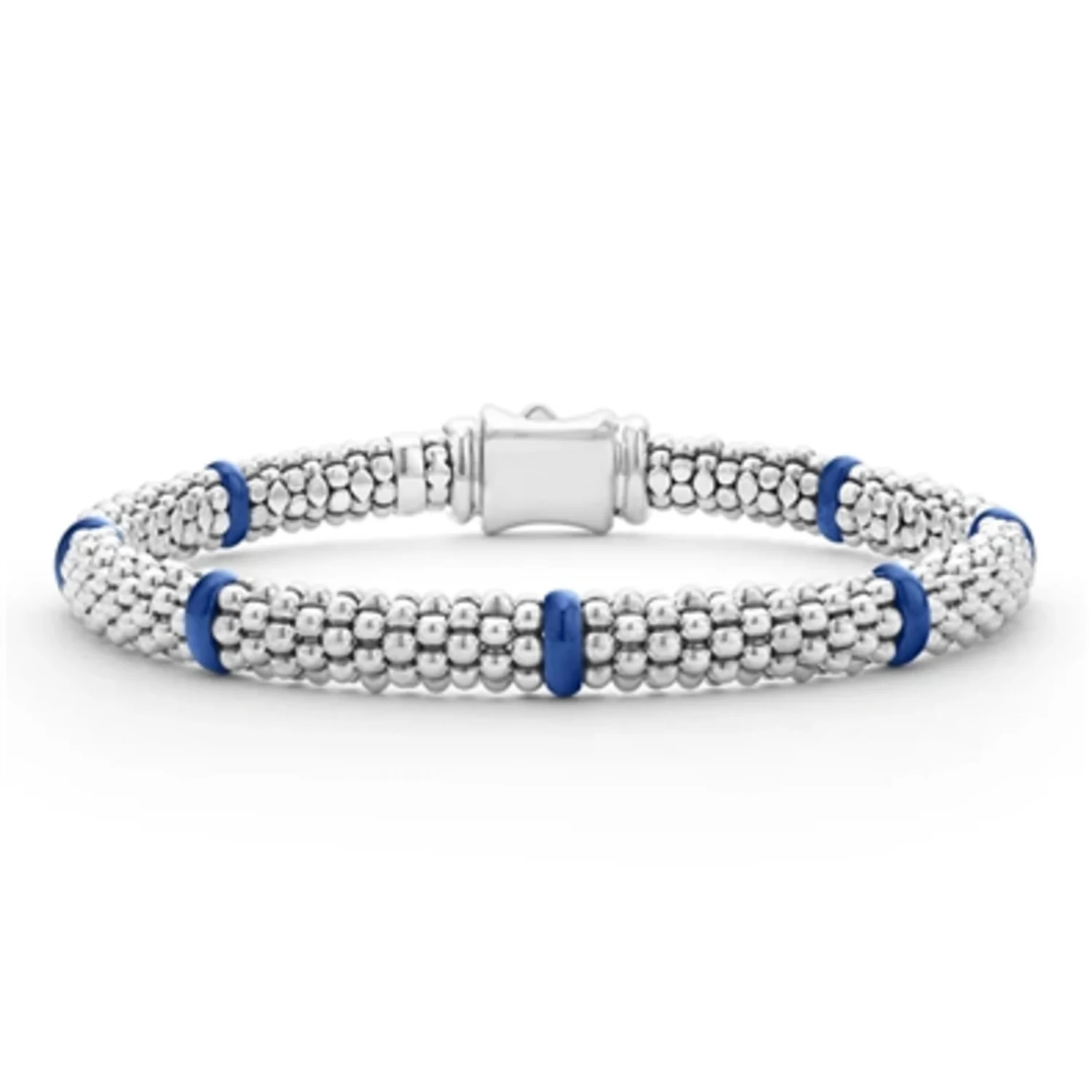 CERAMIC STATION CAVIAR BRACELET, 6.25"-6.75"