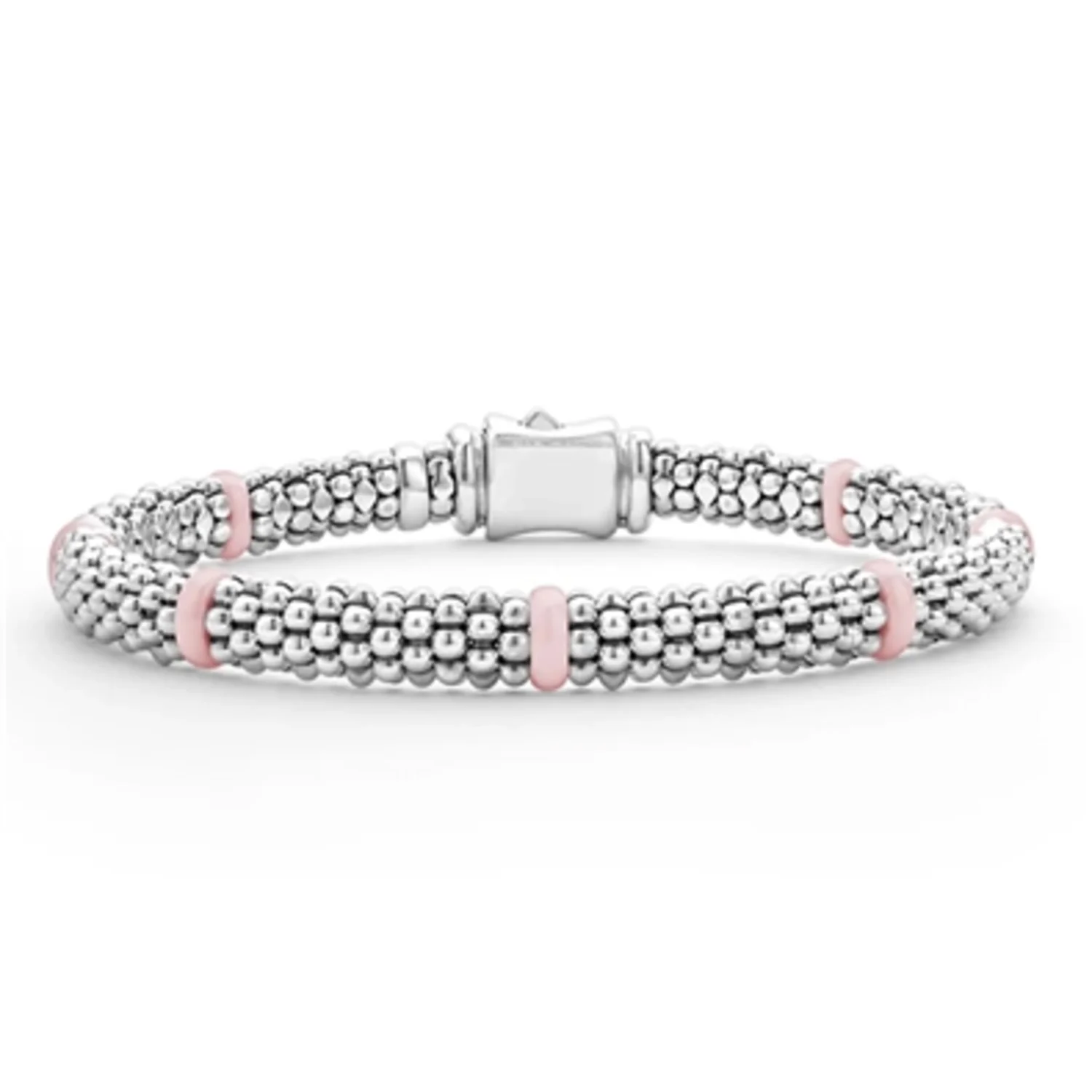 CERAMIC STATION CAVIAR BRACELET, 6.25"-6.75"
