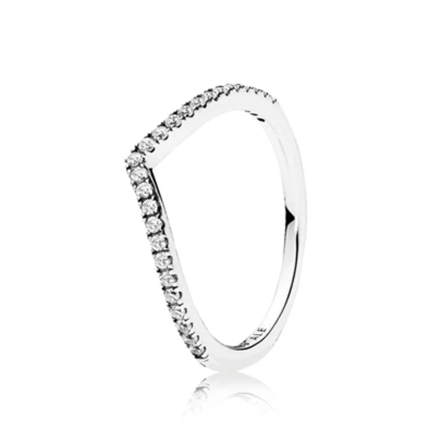 SPARKLING WISHBONE RING, 7"